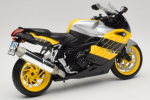 BMW K1200S Kollane Must Minichamps 1:10 80430309224 Metall - pilt 3/8