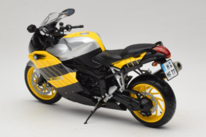 BMW K1200S Kollane Must Minichamps 1:10 80430309224 Metall - pilt 7/8
