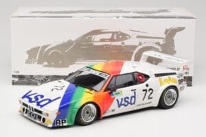 BMW M1 #72 BMW France Zol Auto B. Rousselot / J. Servanin 24 Hours of Le Mans 1981 Minichamps 1:18 180812972 Metall - pilt 2/8