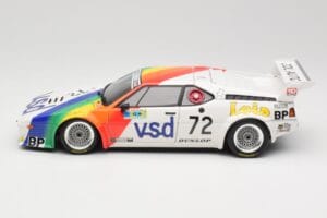 BMW M1 #72 BMW France Zol Auto B. Rousselot / J. Servanin 24 Hours of Le Mans 1981 Minichamps 1:18 180812972 Metall - pilt 4/8
