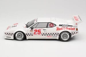 BMW M1 #25 Red Lobster D. Cowart / K. Miller LA Times GP Riverside 1981 Minichamps 1:18 180812925 Metall - pilt 4/8
