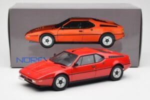 BMW M1 Punane Norev 1:18 183220 Metall - pilt 8/8