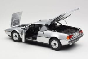 BMW M1 Hõbedane Metallik Norev 1:18 183226 Metall - pilt 5/8