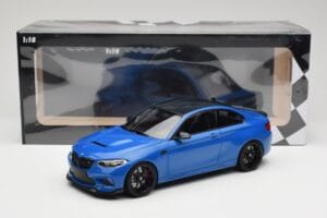 BMW M2 CS F87 Sinine Metallic Mustade Velgedega Minichamps 1:18 155021022 Metall - pilt 6/6