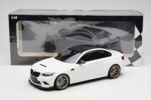 BMW M2 F87 CS Alpine White Kuldsed Veljed Minichamps 1:18 155021020 Metall - pilt 6/6