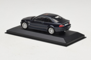 BMW M3 E46 Tumesinine Minichamps 1:43 80420009763-R1 Metall - pilt 3/4