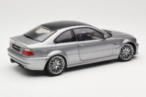 BMW M3 E46 CSL Hõbedane Kyosho 1:18 08506S Metall - pilt 3/8