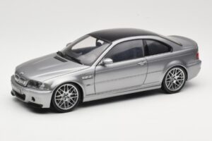 BMW M3 E46 CSL Hõbedane Kyosho 1:18 08506S Metall