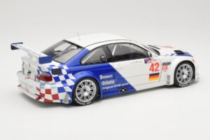 BMW M3 E46 GTR #42 J. Muller / J.J. Lehto ALMS 2001 Minichamps 1:18 80430139183 Metall - pilt 3/8