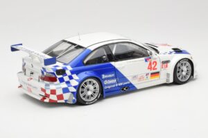 BMW M3 E46 GTR #42 J. Lehto / P. Ekblom ALMS 2001 Minichamps 1:18 100012142 Metall - pilt 3/8