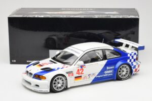 BMW M3 E46 GTR #42 J. Lehto / P. Ekblom ALMS 2001 Minichamps 1:18 100012142 Metall - pilt 8/8