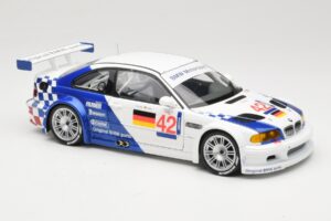 BMW M3 E46 GTR #42 J. Lehto / J. Muller ELMS 2001 Minichamps 1:18 100012192 Metall - pilt 6/8