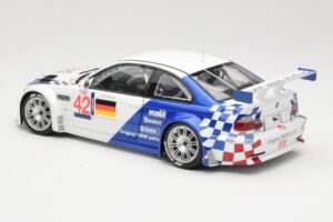 BMW M3 E46 GTR #42 J. Lehto / J. Muller ELMS 2001 Minichamps 1:18 100012192 Metall - pilt 7/8