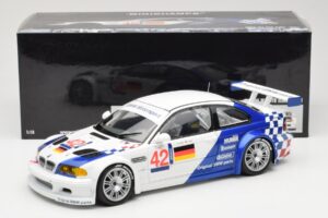 BMW M3 E46 GTR #42 J. Lehto / J. Muller ELMS 2001 Minichamps 1:18 100012192 Metall - pilt 8/8