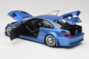 BMW M3 E46 GTR Street Sinine Minichamps 1:18 80430302540 Metall - pilt 5/8