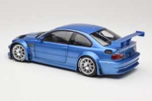 BMW M3 E46 GTR Street Sinine Minichamps 1:18 80430302540 Metall - pilt 7/8