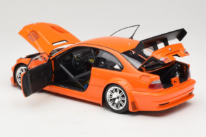 BMW M3 E46 GTR Street Oranž Minichamps 1:18 100012106 Metall - pilt 5/8