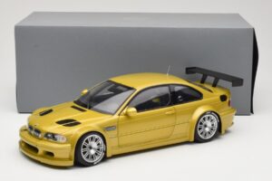 BMW M3 E46 GTR Street Phoenix Yellow Minichamps 1:18 80430309444 Metall - pilt 8/8