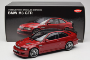 BMW M3 E46 GTR Street Punane Kyosho 1:18 08507R Metall - pilt 8/8