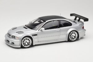 BMW M3 E46 GTR Street Hõbedane With Carbon Roof Minichamps 1:18 100012102 Metall