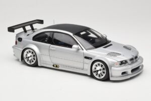 BMW M3 E46 GTR Street Hõbedane With Carbon Roof Minichamps 1:18 100012102 Metall - pilt 6/8
