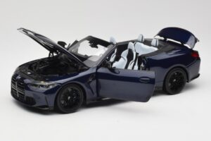 BMW M4 G82 Kabriolett Sinine Metallic Minichamps 1:18 110021031 Metall - pilt 2/8