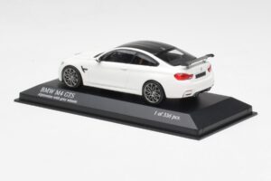 BMW M4 GTS F82 Valge Hallide Velgedega Minichamps 1:43 410025221 Metall - pilt 3/4