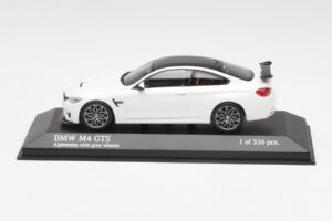 BMW M4 GTS F82 Valge Hallide Velgedega Minichamps 1:43 410025221 Metall