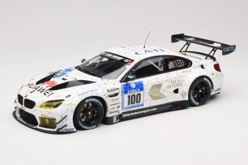 BMW M6 GT3 F13 #100 Schubert Motorsport J. Edwards / J. Klingmann 24h Nurburgring 2016 Minichamps 1:18 155162611 Metall