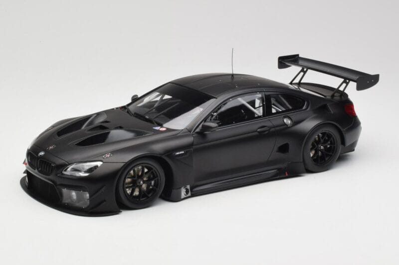 BMW M6 GT3 F13 Plain Body Version Matte Black Minichamps 1:18 155162610 Metall