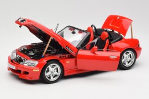 BMW Z3 E36/7 Roadster Punane Bburago 1:18 3349 Metall - pilt 2/8