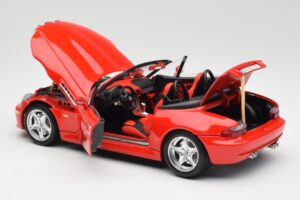 BMW Z3 E36/7 Roadster Punane Bburago 1:18 3349 Metall - pilt 5/8
