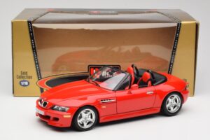 BMW Z3 E36/7 Roadster Punane Bburago 1:18 3349 Metall - pilt 8/8