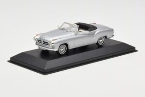 Borgward Isabella Kabriolett Hõbedane Minichamps 1:43 400096030 Metall - pilt 2/4