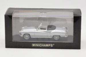 Borgward Isabella Kabriolett Hõbedane Minichamps 1:43 400096030 Metall - pilt 4/4