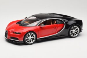 Bugatti Chiron Must & Punane Bburago 1:18 18-11040 Metall