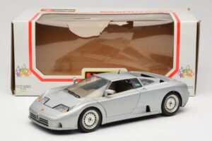 Bugatti EB110 Hõbedane Bburago 1:18 3035-S Metall - pilt 8/8