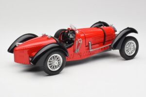 Bugatti Type 55 Punane Bburago 1:18 3009 Metall - pilt 2/6