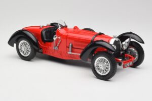 Bugatti Type 55 Punane Bburago 1:18 3009 Metall - pilt 4/6