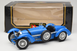 Bugatti Type 59 Sinine Bburago 1:18 3005-M1 Metall - pilt 5/5