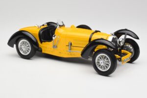 Bugatti Type 59 Kollane Bburago 1:18 3005 Metall - pilt 6/8
