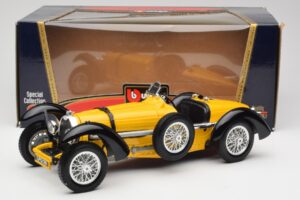 Bugatti Type 59 Kollane Bburago 1:18 3005 Metall - pilt 8/8