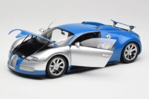 Bugatti Veyron Edition Centenaire Chrome Blue Minichamps 1:18 100110850-O Metall - pilt 2/7
