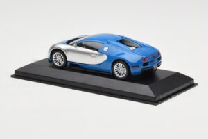 Bugatti Veyron Centenaire Sinine Metallik Hõbedane Minichamps 1:43 400110850 Metall - pilt 3/4