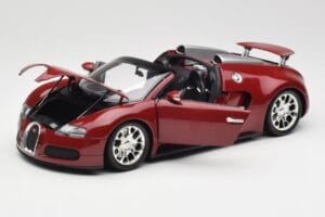 Bugatti Veyron Grand Sport Punane Minichamps 1:18 100110832 Metall - pilt 2/9