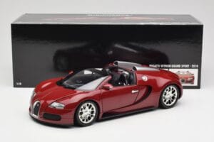 Bugatti Veyron Grand Sport Punane Minichamps 1:18 100110832 Metall - pilt 9/9