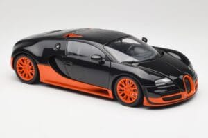 Bugatti Veyron Super Sport World Record Edition Carbon & Orange Minichamps 1:18 100110840 Metall - pilt 6/8