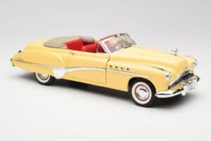 Buick Roadmaster Chrome Yellow Motormax 1:18 23124646-M17 Metall - pilt 6/8