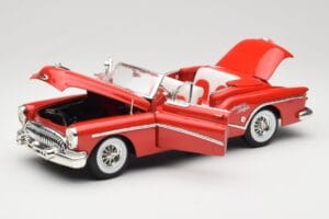 Buick Skylark Kabriolett Punane Motormax 1:18 73129 Metall - pilt 2/8