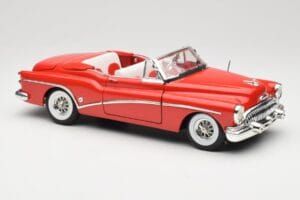 Buick Skylark Kabriolett Punane Motormax 1:18 73129 Metall - pilt 6/8